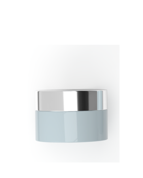 Lonček moder - pokrov silver
