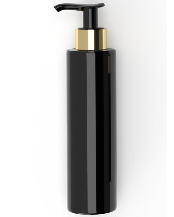 Plastenka črna - dispenzer black & gold