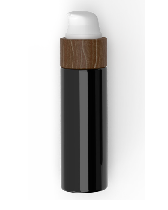 Plastenka črna - pumpica wengé - 100ml