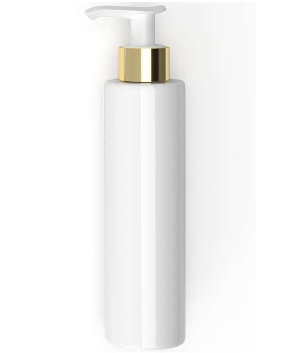 Plastenka bela - dispenzer gold