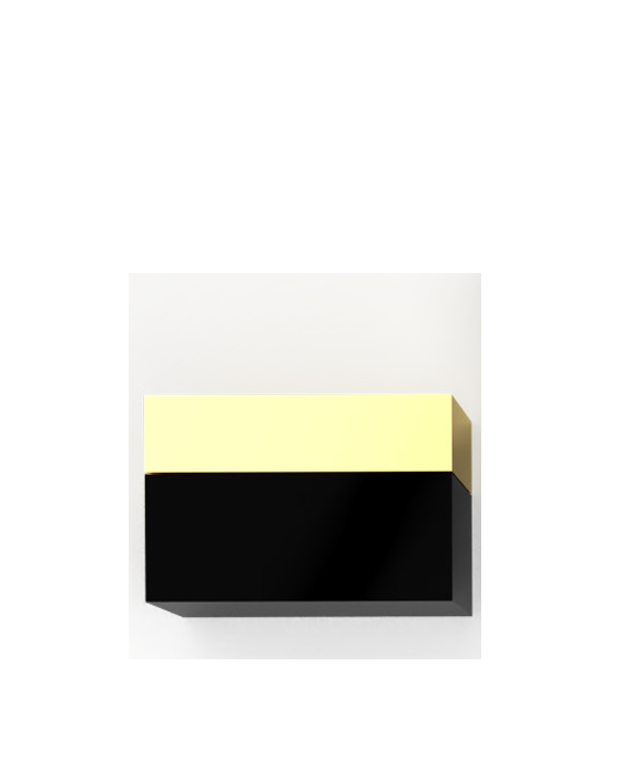 Lonček črn - pokrov gold