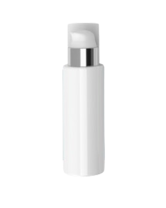 Plastenka bela - pumpica silver - 100ml